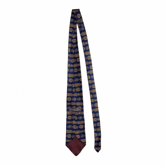 Christian Dior Cravate 1990's Vintage Emblem Tie - Picture 6 of 11